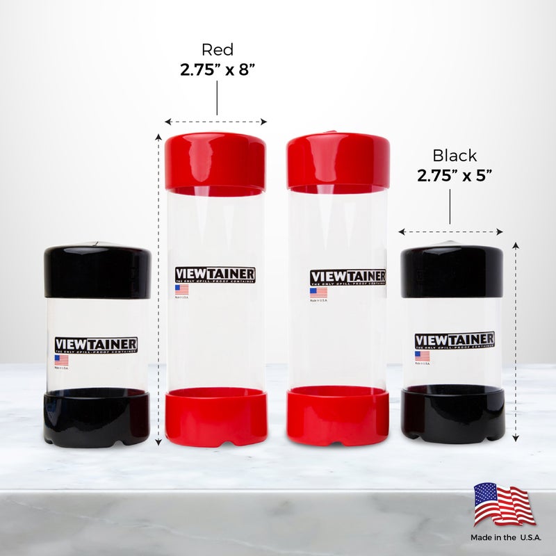 Viewtainer Slit-Top 4-Pack - 2.75" (Black/Red) - Image 5